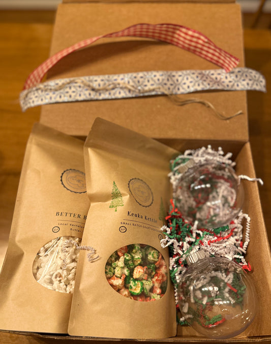 Popcorn ornament gift box